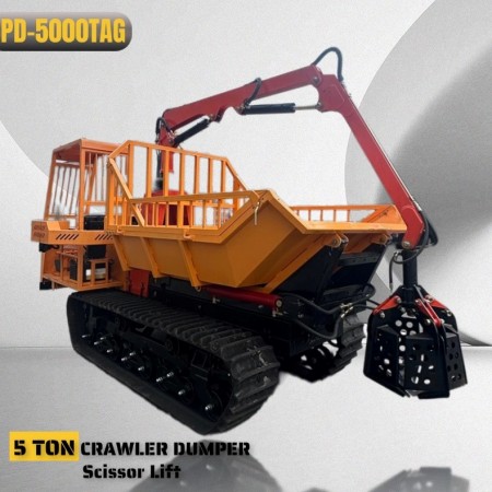 Dumper Crawler 5 Tunnell wedi'i Offer gyda Chranio Crane